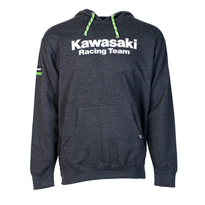 Factory Effex Kawasaki Team Men's Pullover Hoodie/Charcoal Gray (XL)#mpn_22-88106