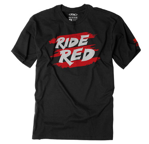 Factory Effex Honda Ride Red Stripes Youth T-Shirt Black (S)#mpn_22-83300