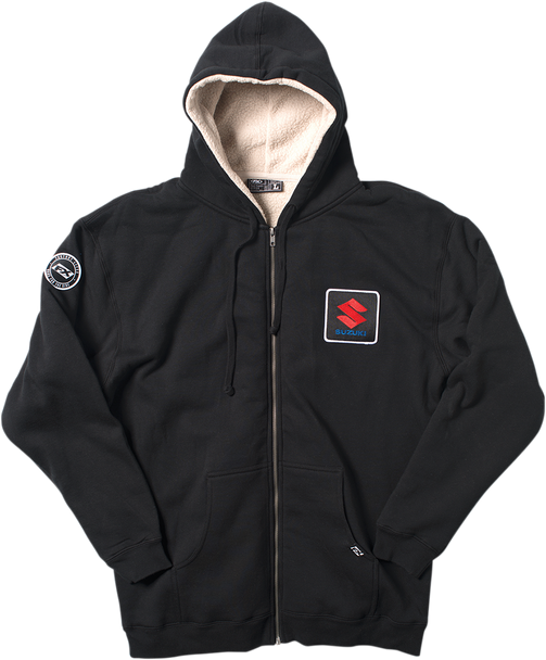 Factory Effex Suzuki Sherpa-Lined Hoodie Black Large#mpn_20-88424