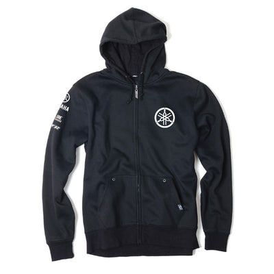 Factory Effex Yamaha Tuning Fork Zip-Up Sweatshirt Black (L)#mpn_16-88254