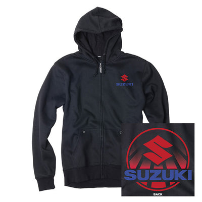 Factory Effex Suzuki Sun Zip-Up Sweatshirt Black (M)#mpn_20-88402