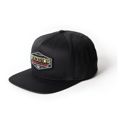 FACTORY EFFEX ROCKSTAR EMBLEM SNAPBACK HAT / BLACK (ONE SIZE)#mpn_18-86600