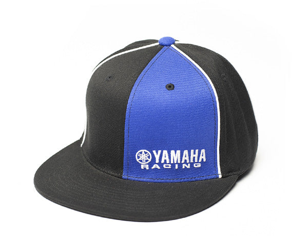 FACTORY EFFEX YAMAHA RACING FLEX-STYLE HAT / BLACK-BLUE (S/M)#mpn_12-88074