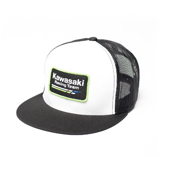 FX KAWASAKI RACING SNAPBACK HAT / WHITE-BLACK (ONE SIZE)#18-86100