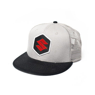 FX SUZUKI MARK SNAPBACK HAT / GREY-BLACK (ONE SIZE)#mpn_18-86400