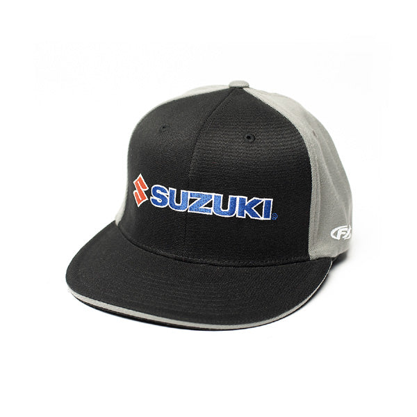 FACTORY EFFEX SUZUKI TEAM FLEX-STYLE HAT / BLACK-GREY (L/XL)#mpn_15-88456