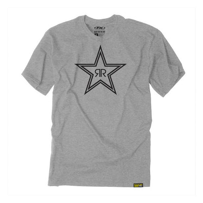 FACTORY EFFEX ROCKSTAR OUTLINE T- SHIRT / HEATHER GREY (L)#mpn_21-87634