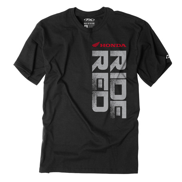 Factory Effex 16-88314 Men's Ride Red Vert T-Shirt / Black (XL) #16-88314