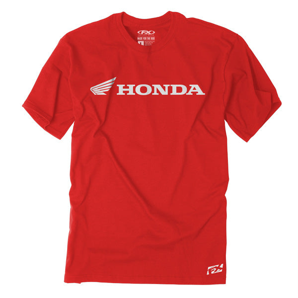 Factory Effex 15-88332 Men's Wing Horizontal Logo T-Shirt - Red (L) #15-88332
