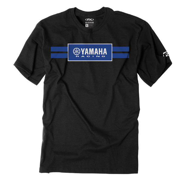 FACTORY EFFEX YAMAHA RACING STRIPES T- SHIRT / BLACK (XL)#mpn_19-87206