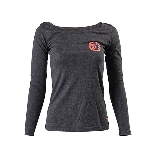 FX HONDA RIDE RED WOMENS LONG SLEEVE SHIRT / BLACK (S)#mpn_20-87310