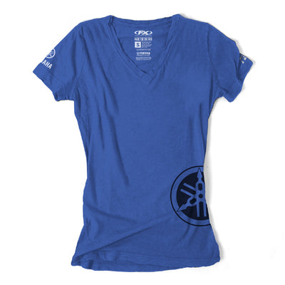 FACTORY EFFEX YAMAHA FORK WOMENS T- SHIRT / BLUE (M)#mpn_17-87242