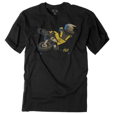 FACTORY EFFEX FX MOTO KIDS YELLOW YOUTH T-SHIRT / BLACK (M)#mpn_19-83742