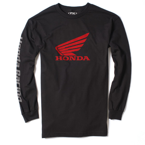 Factory Effex 17-87316 Men's Racing Long Sleeve Shirt - Black (XL) #17-87316