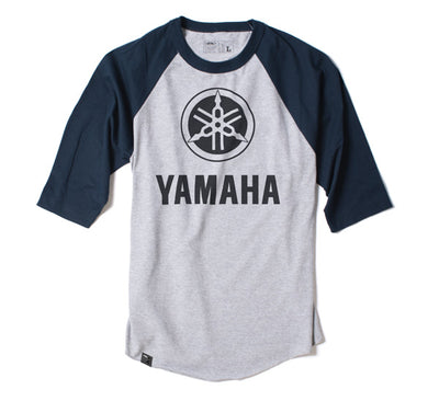 FACTORY EFFEX YAMAHA BASEBALL T-SHIRT / HEATHER-NAVY (M)#mpn_17-87222