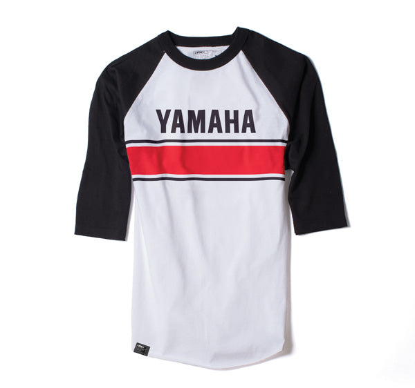 Factory Effex 17-87238 Men's Vintage Baseball T-Shirt - White-Black (XXL) #17-87238