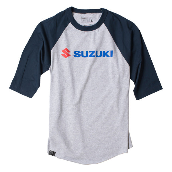 FACTORY EFFEX SUZUKI BASEBALL T-SHIRT / HEATHER-NAVY (M)#mpn_17-87422