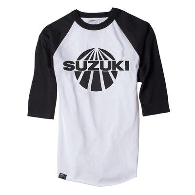 FX SUZUKI VINTAGE BASEBALL T-SHIRT / WHITE-BLACK (XXL)#mpn_17-87438