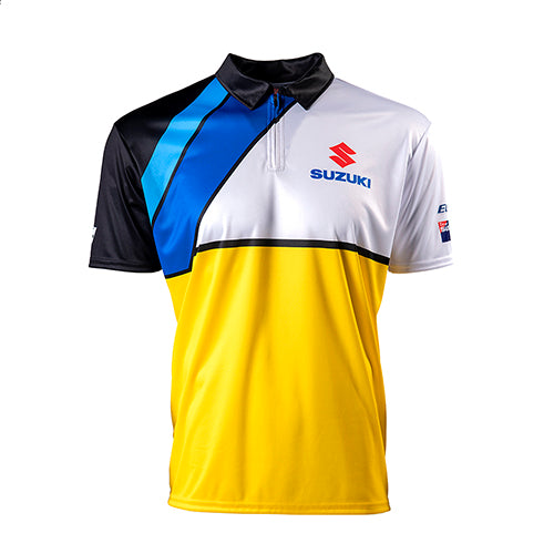 Factory Effex 23-85404 Men's Team Pit Shirt - Yellow/White (L) #23-85404