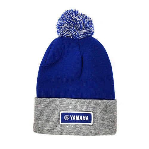 Factory Effex 23-86202 Beanie With Pom - Royal-Gray (OS) #23-86202