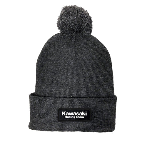 FACTORY EFFEX KAWASAKI BEANIE WITH POM / CHARCOAL OS#mpn_23-86102