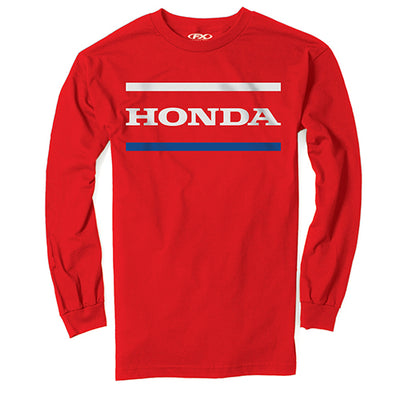 FACTORY EFFEX HONDA STRIPES LONG SLEEVE T-SHIRT / RED L#mpn_23-87314