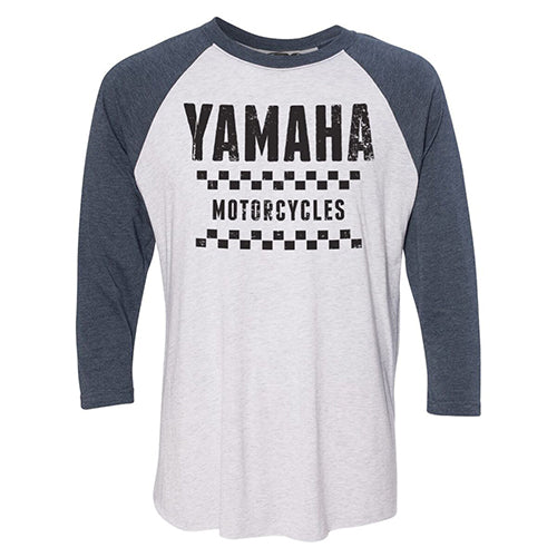 FACTORY EFFEX YAMAHA VET BASEBALL T-SHIRT / WHITE-NAVY L#mpn_23-87224