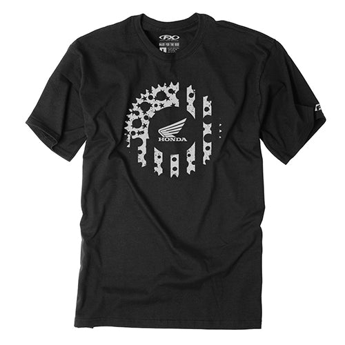 Factory Effex 24-87302 Men's Sprocket T-Shirt - Black Medium #24-87302