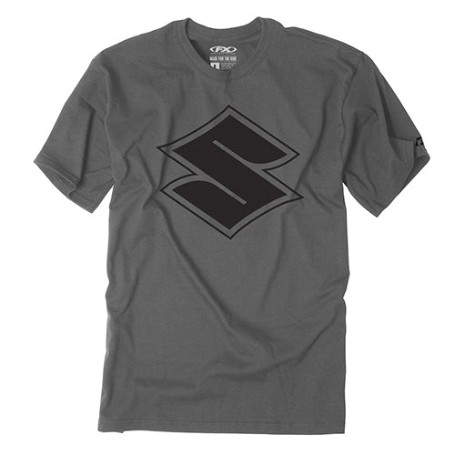 Factory Effex 24-87404 Men's Shadow T-Shirt - Charcoal Gray Large #24-87404