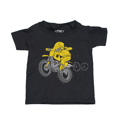 Factory Effex 24-83422 Toddler Moto T-Shirt - Black (3T) #24-83422