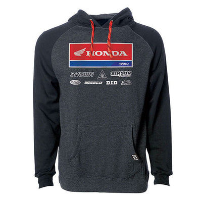 FACTORY EFFEX 2021 HONDA RACEWEAR PULLOVER / CHARCOAL-BLACK XL#mpn_24-88326