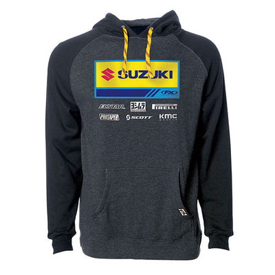 FACTORY FX 2021 SUZUKI RACEWEAR PULLOVER / CHARCOAL-BLACK XXL#mpn_24-88428