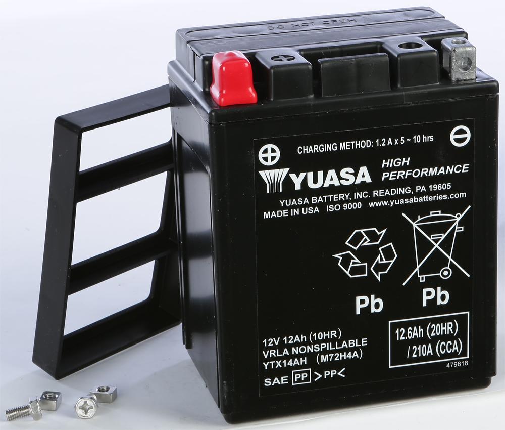 BATTERY YTX14AH SEALED FACTORY ACTIVATED #YUAM72H4A