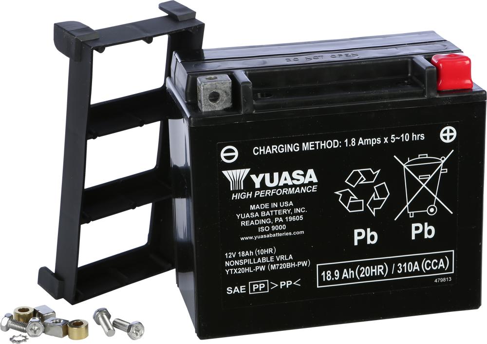 BATTERY YTX20HL-PW SEALED FACTORY ACTIVATED #YUAM720BH-PW