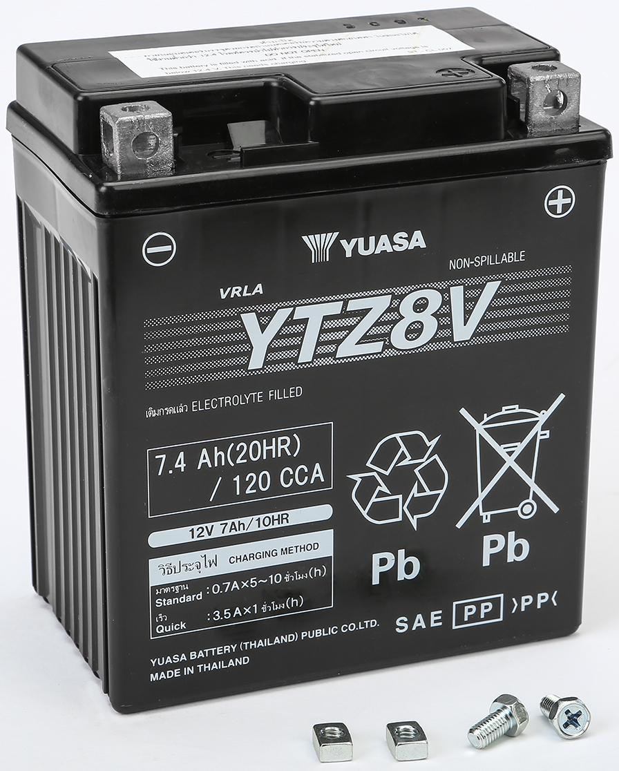 BATTERY YTZ8V SEALED FACTORY ACTIVATED #YUAM728ZV