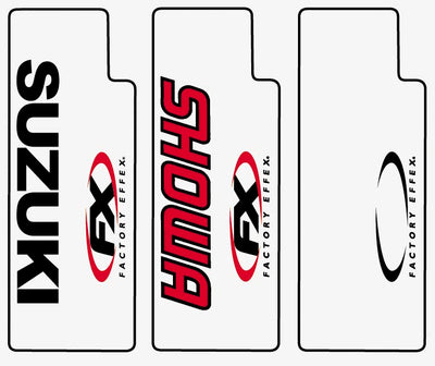 Factory Effex Clear Upper Fork Shields 2015 Suzuki Black#mpn_08-38404