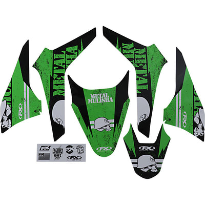 METAL MULISHA SHROUD/AIRBOX GRAPHIC KIT KAWASAKI KLX110 10-20#mpn_23-11112