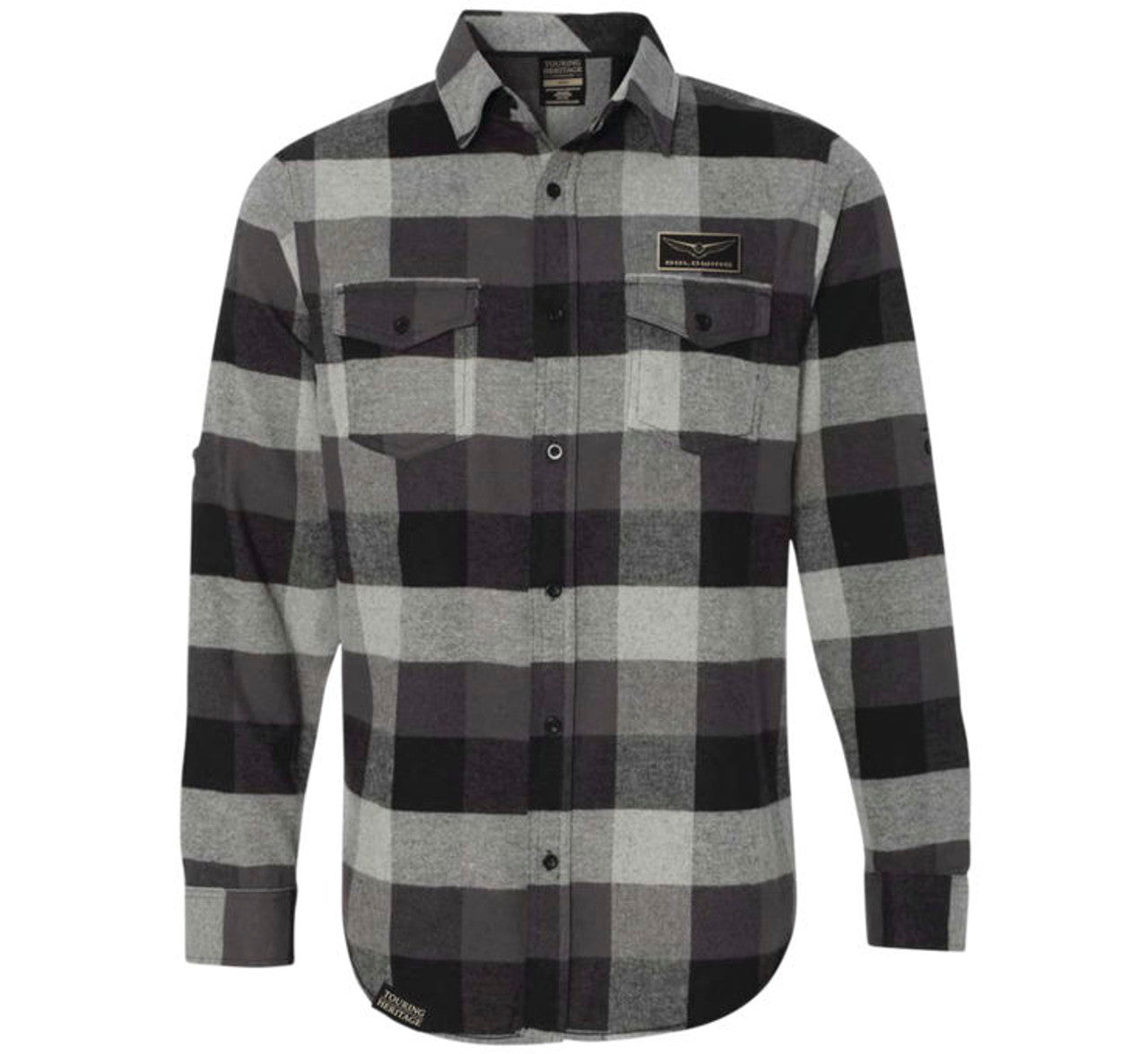 Factory Effex Mens Gold Wing Flannel Shirt Black M#mpn_25-85842