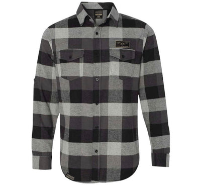 Factory Effex Mens Gold Wing Flannel Shirt Black M#mpn_25-85842