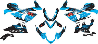Factory Effex EV-X Series Blue Complete Street Bike Graphic Kit#mpn_15-15414-A