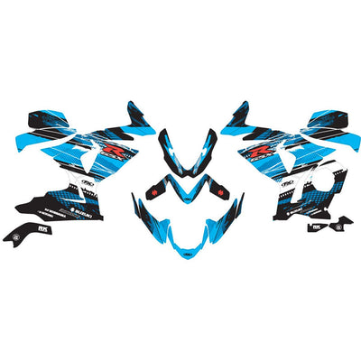 Factory Effex EV-X Series Blue Complete Street Bike Graphic Kit#mpn_15-15410-A