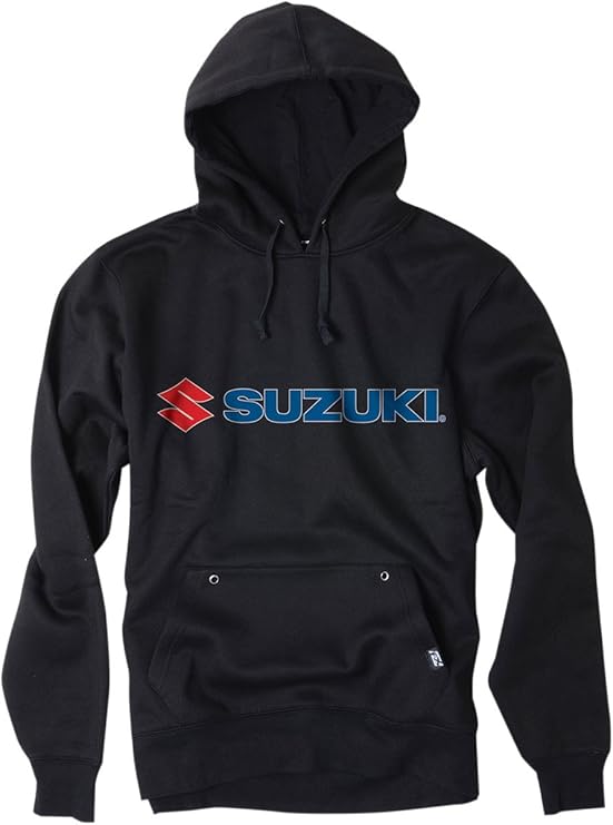 Factory Effex Suzuki Hooded Pull-Over Sweatshirt (Black, Large)#mpn_15-88402