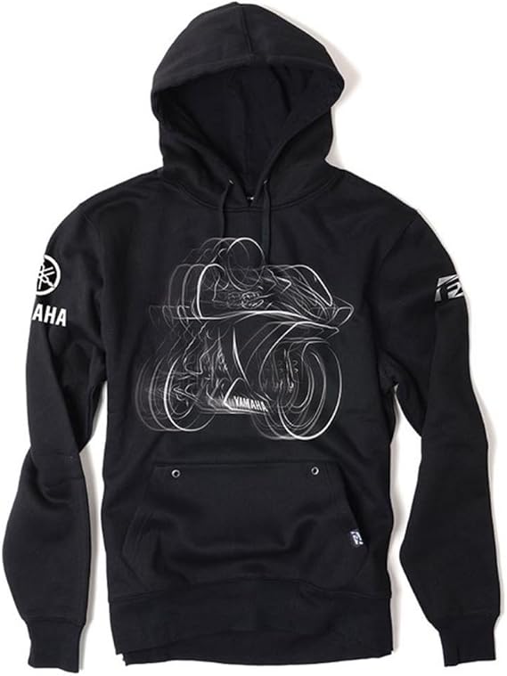 Factory Effex Yamaha R1 Pullover Sweatshirt (Black, Medium)#mpn_16-88222