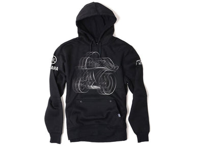 Factory Effex Yamaha R1 Pullover Sweatshirt (Black, XX-Large)#mpn_16-88228