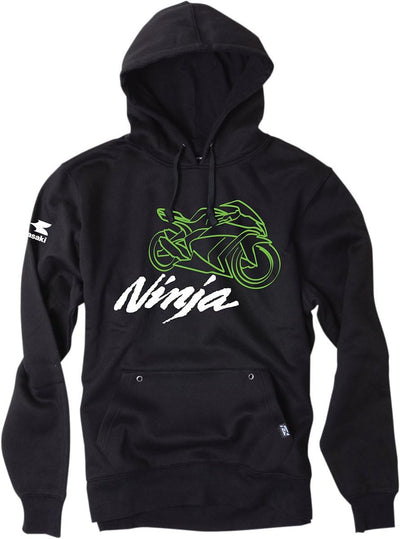 Factory Effex Ninja Pullover (Black, X-Large)#mpn_18-88136