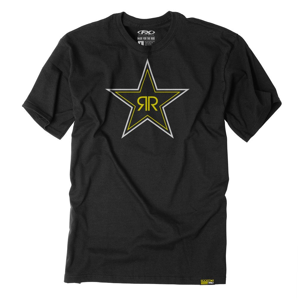 Factory Effex Unisex-Adult Rockstar Blackstar T-Shirt (Black, Medium)#mpn_21-87622