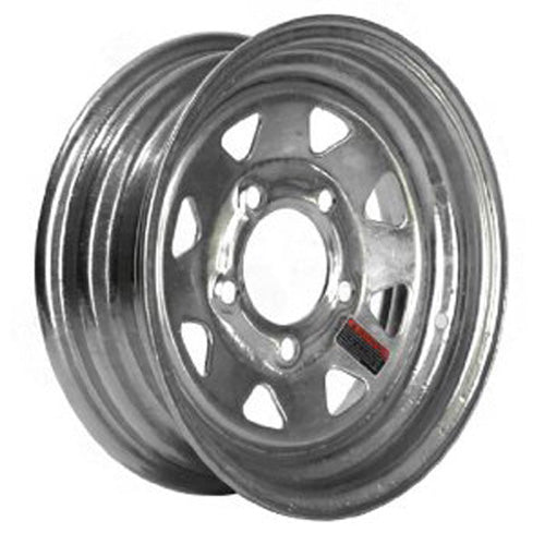 American Tire 20134 12" Wheel - 5 Hole Galvanized #20134