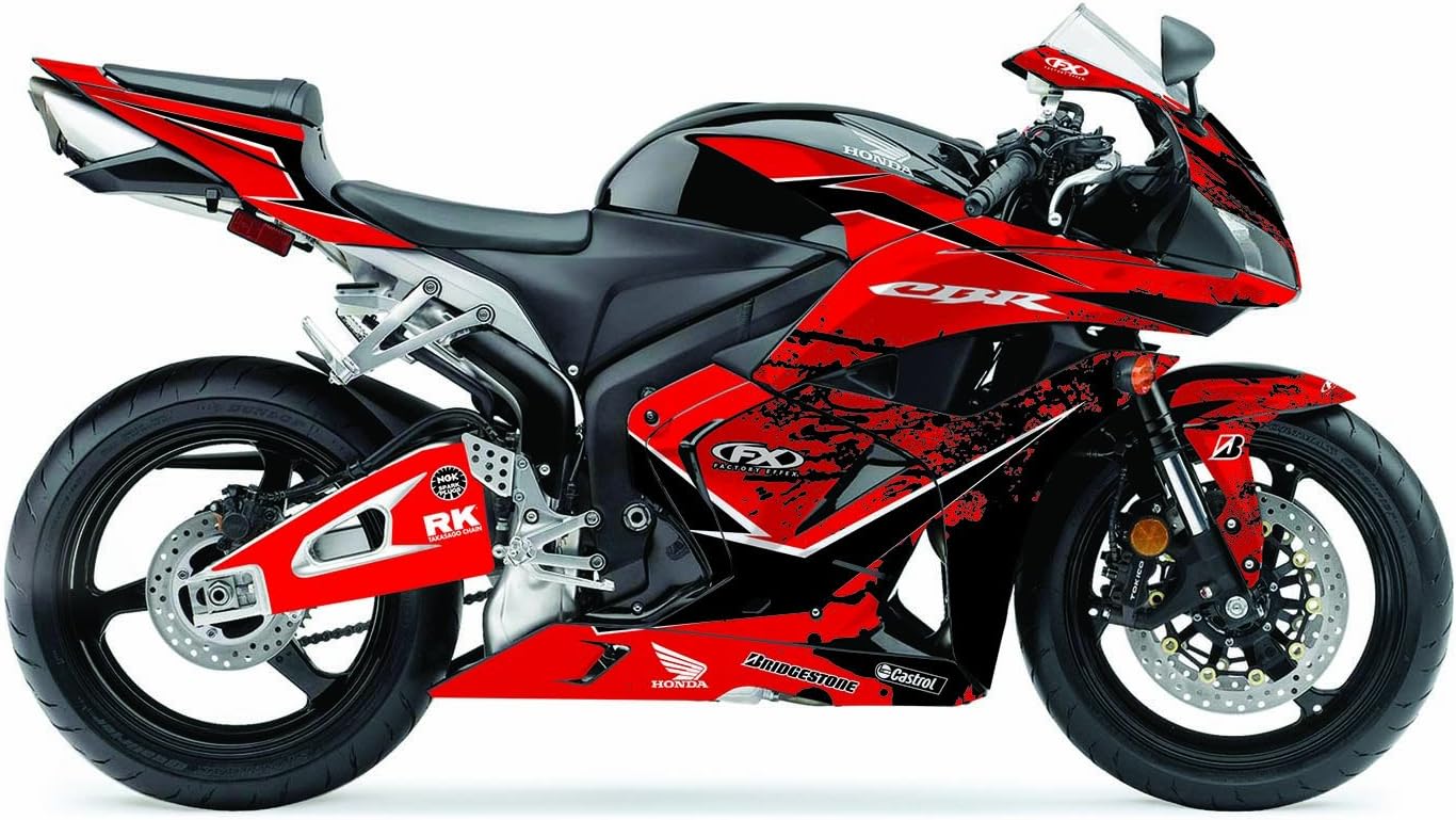 Factory Effex EV-X Series Red Complete Street Bike Graphic Kit#mpn_17-15314-A