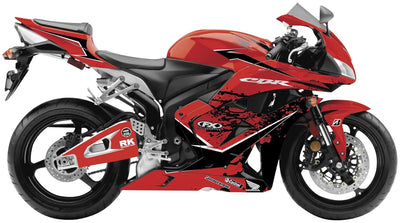 Factory Effex EV-X Series Red Complete Street Bike Graphic Kit#mpn_15-15312-A