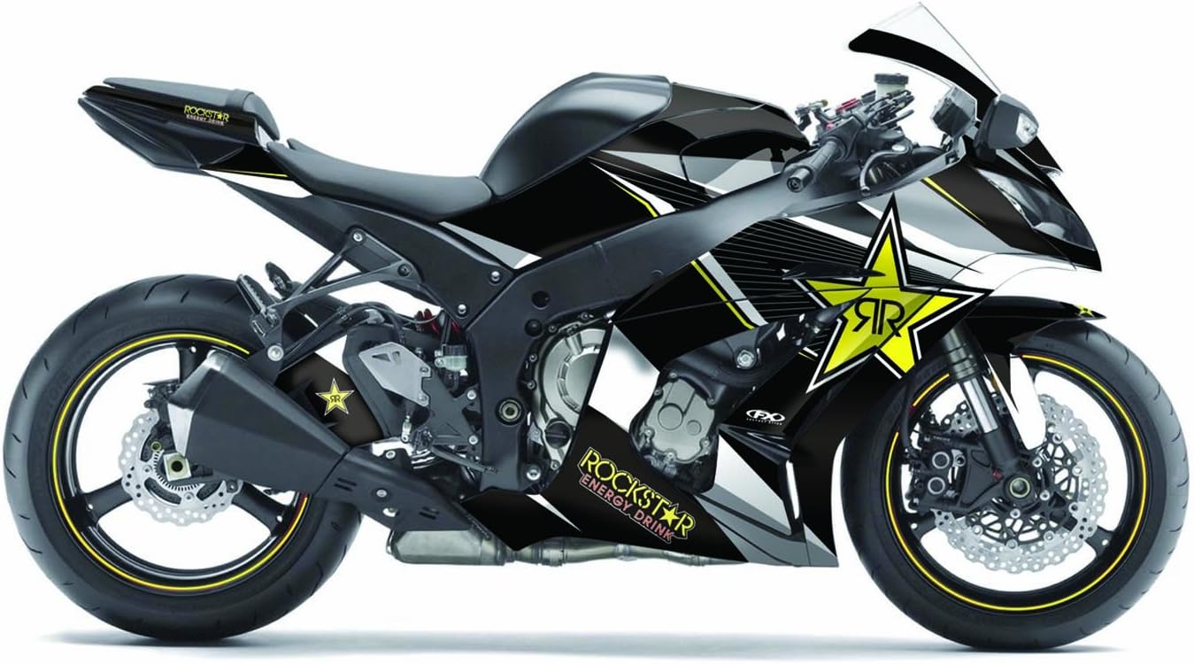 Factory Effex Rockstar Series Yellow Star Complete Street Bike#mpn_16-15116-RS